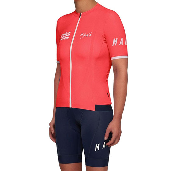 2019 Maillot Mujer Maap Tirantes Mangas Cortas Rojo